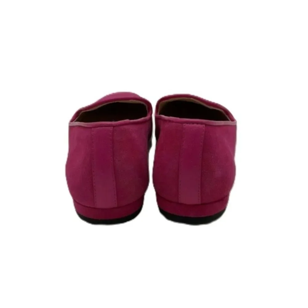 Jon Josef Gentry Suede Loafer Flats Magenta Pink 7M